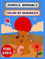 Jungle Animals Color By Numbers For Kids