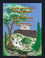 World Landmark Coloring Book for Adults & Teens