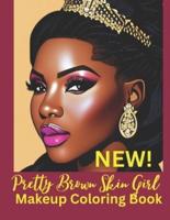 Pretty Brown Skin Girl Makeup Coloring Book