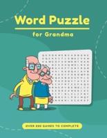 Word Puzzle For Grandma