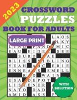 2023 Crossword Puzzles Book for Adults Large Print
