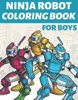 Ninja Robot Coloring Book For Boys
