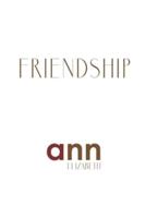 Friendhip - Ann Elizabeth