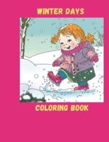 Winter Days Coloring Book