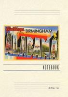 Vintage Lined Notebook Greetings from Birmingham, Alabama
