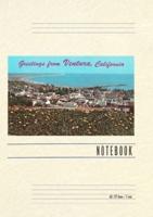 Vintage Lined Notebook Greetings from Ventura