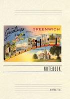 Vintage Lined Notebook Greetings from Greenwich