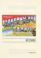 Vintage Lined Notebook Greetings from Jacksonville Beach, Florida