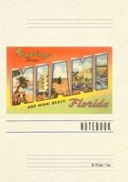 Vintage Lined Notebook Greetings from Miami, Florida