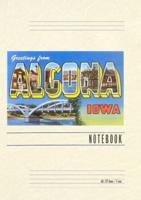Vintage Lined Notebook Greetings from Algona