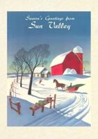 Vintage Lined Notebook Season's Greetings from Sun Valley