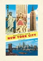 Vintage Lined Notebook Scenes, Greetings from New York City