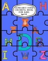 Alphabet Food Coloring Book For Kids