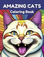 Amazing Cats Coloring Book
