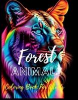 Forest Animals Coloring Book For Adults