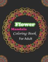 Flower Mandala Coloring Book For Adult