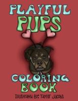 Playful Pups Coloring Book
