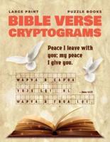 Large Print Bible Verse Cryptograms Puzzle Books