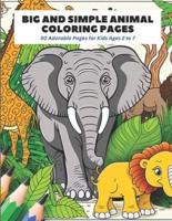 Big and Simple Animal Coloring Pages