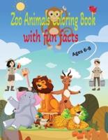 Zoo Animals Coloring Books With Fun Facts