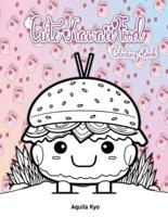 Cute Kawaii Food Coloring Book