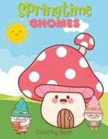 Springtime Gnomes Coloring Book