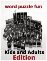 Word Puzzle Fun Book for Kids and Adults