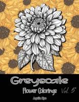 Grey Scale Flower Colorings Volume 5