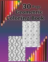 30 Page Geometric Coloring Book