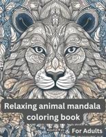Relaxing Animal Mandala Coloring Book