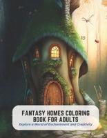 Fantasy Homes Coloring Book for Adults