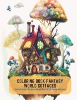 Coloring Book Fantasy World Cottages