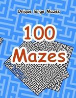 100 Brain Teaser Maze Puzzle Activity Book for Kids and Adults - Book 4