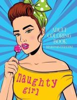 Naughty Girl Adult Coloring Book