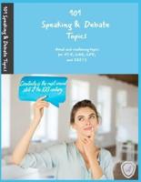 101 Speaking & Debate Topics