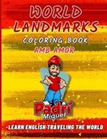 World Landmarks Coloring Book