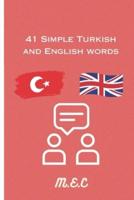 41 Simple Turkish and English Words