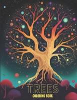 Trees Coloring Book for Adults