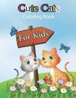 Cute Cats Coloring Book For Kids