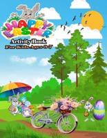 HAPPY EASTER Activity Book For Kids Ages 3-7