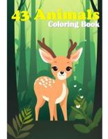 43 Animals Coloring Book