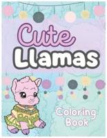 Cute Llamas Coloring Book