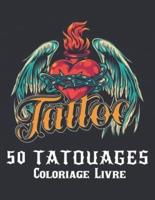 50 Tatouages Coloriage Livre