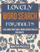 Extra Large Print Bible Word Search Book For Adults: +100 Lovely Word Search Bible Puzzle Book Psalms And Hymns Large Print   Memory Games For Seniors Women And Men
