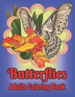 Butterflies Adults Coloring Book
