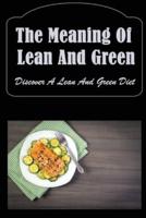 The Meaning Of Lean And Green