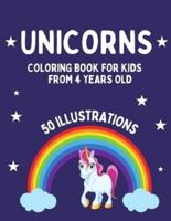 UNICORN Coloring Book For Kids: 50 illustrations - Great gift idea for Kids - Large format (Millenium Art Edition) - COM