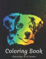 Coloring Book: Mandala, Pring, Dinosaur, Halloween, Christmas Coloring Book For Meditation, Stress Relief And Relaxation ( Australian-Shepherd-Border Coloring Books )