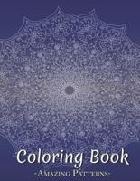 Horror Coloring Book For Adults, A Terrifying Collection, Chilling, Gorgeous Illustrations For Adults, Scary Gifts For Horror Coloring Books ( Blue and White Mandala Coloring Books )