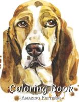 Horror Coloring Book For Adults, A Terrifying Collection, Chilling, Gorgeous Illustrations For Adults, Scary Gifts For Horror Coloring Books ( BASSET-HOUND-DOG Coloring Books )